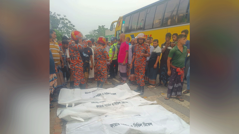 ভাঙ্গায় বাস-মাহেন্দ্র সংঘর্ষে ৫ জন নিহত, আহত ৩