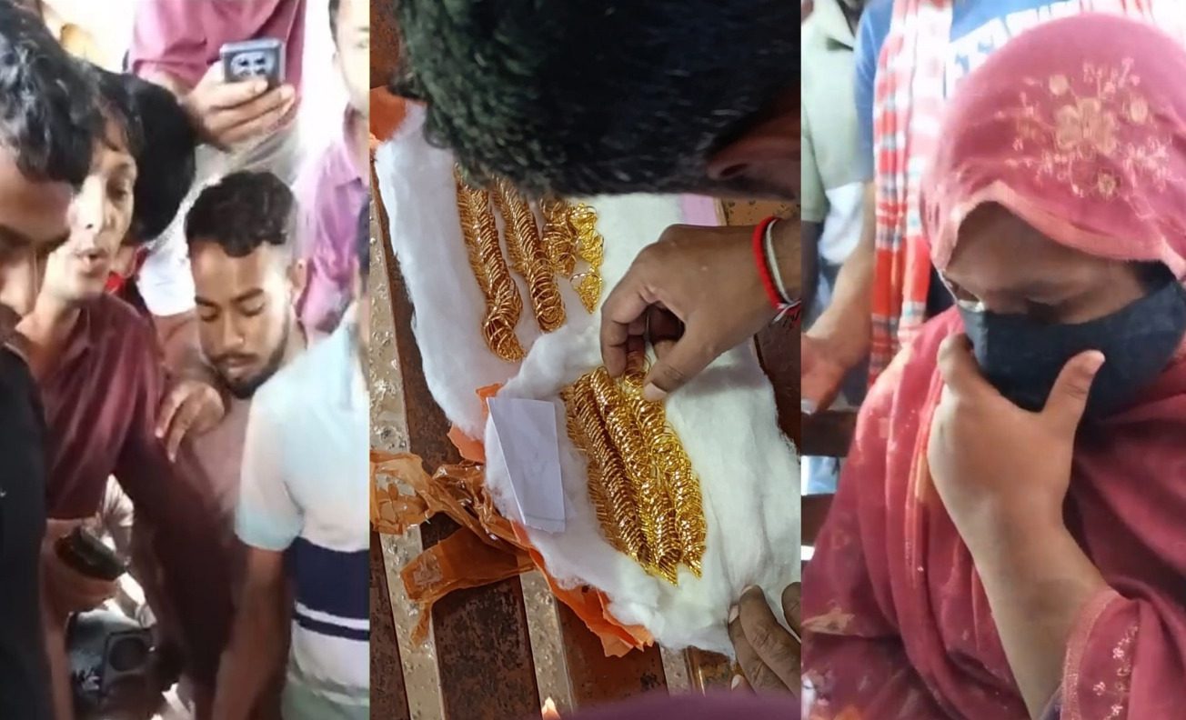 কাজিরহাট লঞ্চঘাটে ৪৮ ভরি স্বর্ণের আংটি সহ নারী আটক