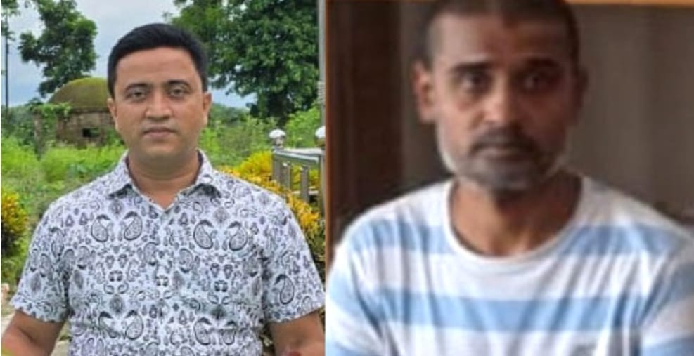 অভিযুক্ত এসএম মাকসুদুর রহমান ও বরন সরকার, ছবি – সংগৃহীত। রাজশাহীতে দুই পুলিশ কর্মকর্তার বিরুদ্ধে চাঁদাবাজির অভিযোগ