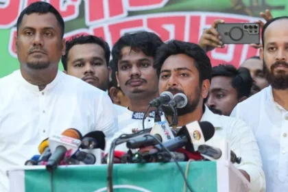 জাতীয় নাগরিক পার্টির (এনসিপি) আহ্বায়ক নাহিদ ইসলাম।