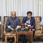 সংবাদ সম্মেলনে বক্তব্য রাখেন প্রধান উপদেষ্টার প্রেস সচিব শফিকুল আলম। ছবি: প্রধান উপদেষ্টার প্রেস উইং