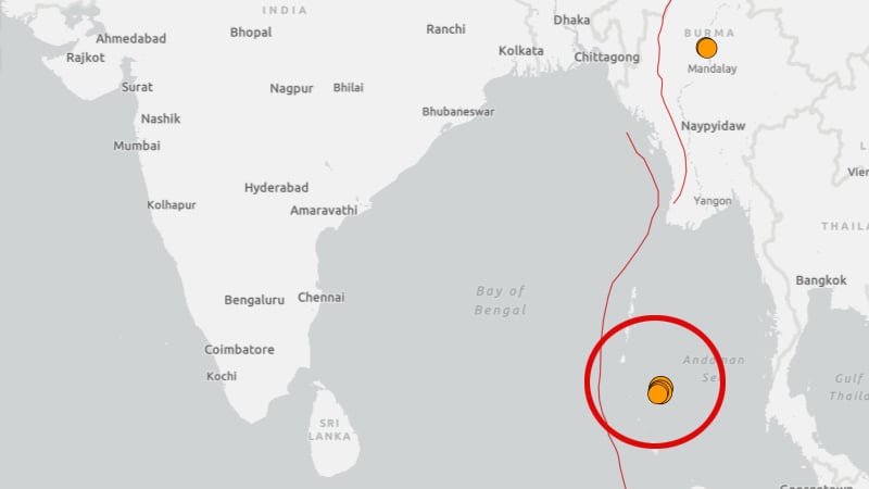 বঙ্গোপসাগরে দেড় ঘণ্টায় চারবার কেঁপে উঠল ভূ-গর্ভ