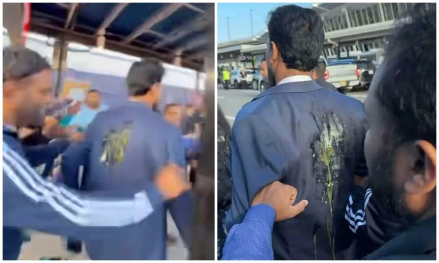 সাম্প্রতি আমেরিকায় এনসিপি নেতা আকতার হোসেনের ওপর ডিম নিক্ষেপ করা হয়- সংগৃহীত ছবি।