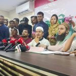 মনোনয়ন সংগ্রহ করে এনসিপি কার্যালয়ে সাংবাদিকদের সাথে কথা বলেন সারজিস আলম, ছবি - সংগৃহীত।