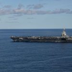 যুক্তরাষ্ট্রের বিমানবাহী রণতরী ইউএসএস জেরাল্ড আর ফোর্ড। ফাইল ছবি