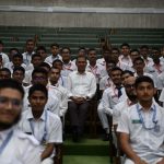 নিজের প্রাক্তন কলেজের শিক্ষার্থীদের সঙ্গে প্রধানমন্ত্রীর শুভেচ্ছা বিনিময়