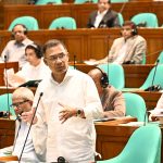 বুধবার সকালে জাতীয় সংসদে প্রশ্নোত্তর পর্বে প্রধানমন্ত্রী তারেক রহমান কথা বলেন। ছবি: ‍পিএমও