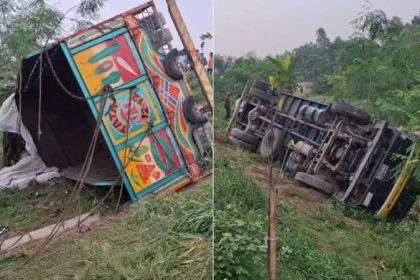 যমুনা সেতুর পূর্বপ্রান্তে ট্রাক উল্টে নিহত ১৭, আহত অন্তত ১০